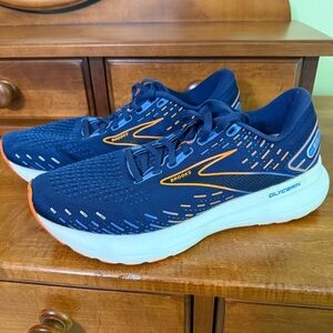 Brooks Glycerin 20 running shoes Navy Orange Sneakers men’s 9.5 cushion neutral
